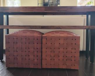 HA116Modern Wood Decor Sofa Table  Ottoman