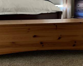 HA163Pottery Barn Wood Chest
