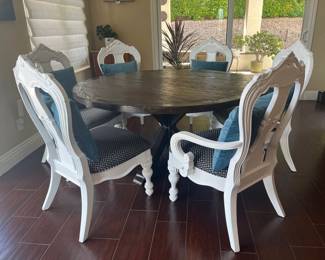 HA127Country French Dining Table and Chairs