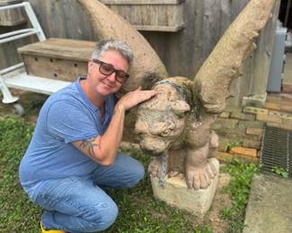 Pair of gargoyle statues available