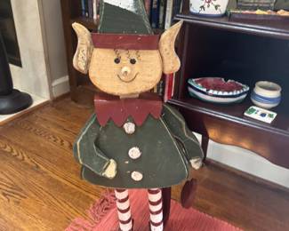  Christmas elf wood decor 