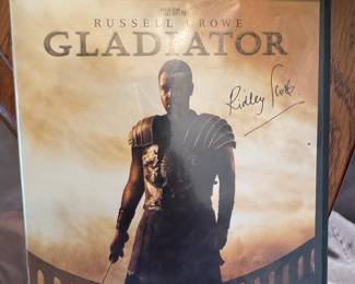 Gladiator movie signed by director Ridley Scott 