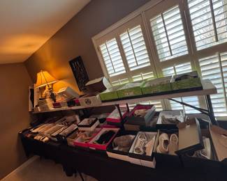 TONS of shoes and clothes - great name brands 