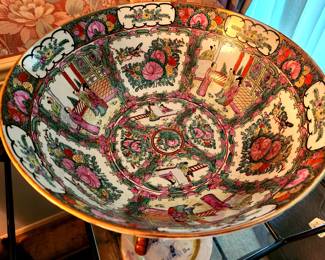 Large Rose Medallion Bowl
