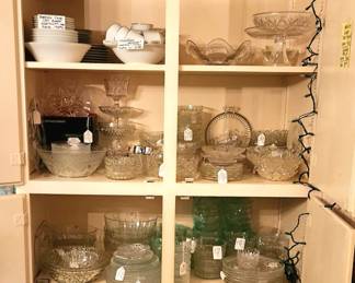 Crystal Luncheon sets, Bowls,trays and serving pieces 