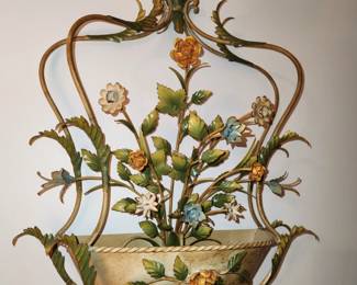 Large wall hanging Italian Tole 