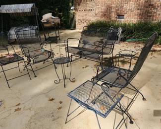 Rocker chairs, side tables and Glider 