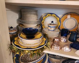 Italian Porcelain, Copper Jello Molds