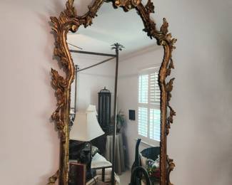 Vintage Labarge Rococo Style Giltwood Mirror