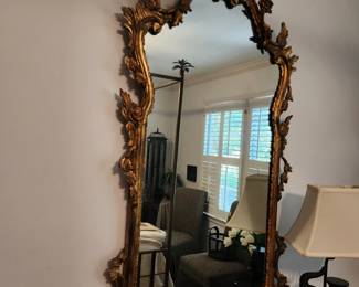 Large Vintage Labarge Rococo Style Giltwood Mirror