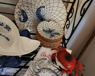 Vintage Asahi Shell Shaped Crawfish Porcelain ,Japan 