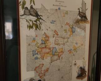 Numbered R. Divine Southern Plantations Framed print 