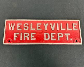 Wesleyville Fire Department Sign