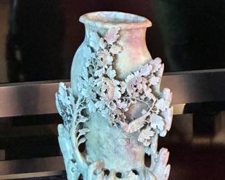 Carved Soapstone Vase