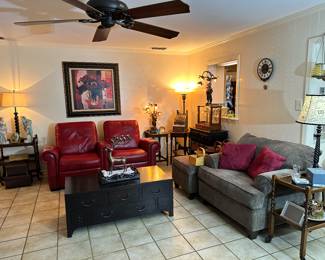 Over-Sized Chair and Storage Ottoman