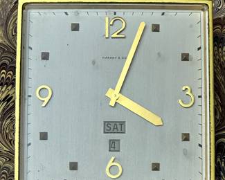 Vintage, Tiffany & Company Brass Clock