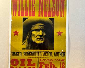 Willie Nelson - 2006 Hatch Show Print Poster, Tyler, Texas Oil Palace