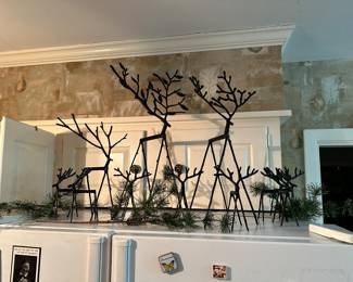 Family of Stick Reindeer