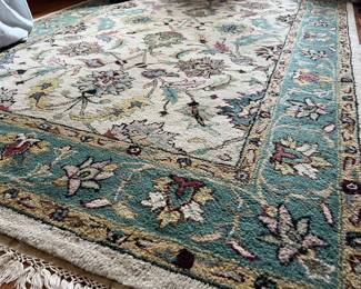 Smaller oriental rug. 