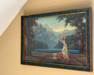 Sunset Dreams Vintage R. Atkinson Fox Print with original frame. 