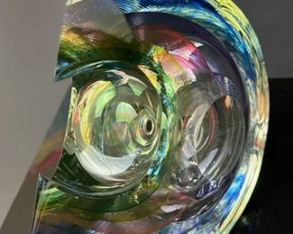 artist signed glass