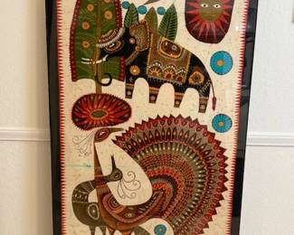 mid century batik