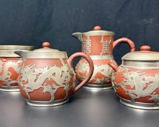 chinese clay tea set