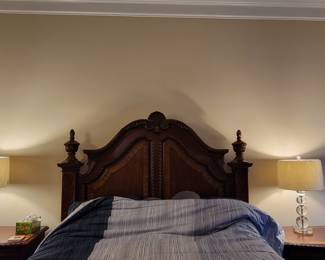 Queen size bed, dresser with mirror, nightstands and chest of drawers by Universal Furniture