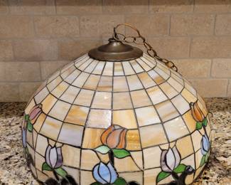 Vintage Tiffany style hanging light fixture