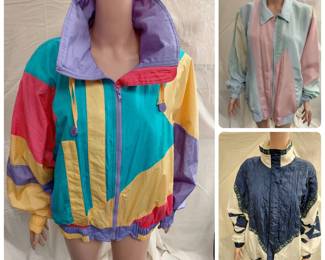Vintage clothing Retro Windbreaker Jacket Lot