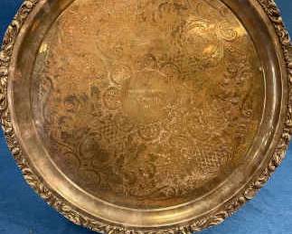 1969 Broadmoor Invitational Golf Trophy Platter And Stand