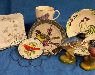 Ceramic Decor Lot Birds of a Feather