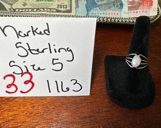 Marked Sterling Ring 
