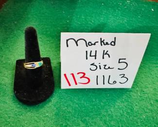 Marked 14k Ring 