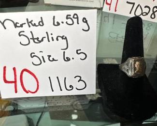 Marked Sterling Ring