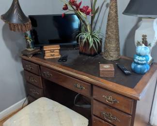 Desk and decor