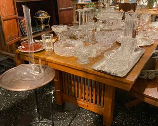 Mission style wood table