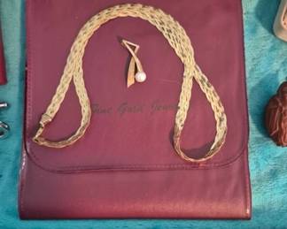 18K necklace 14K pendant.