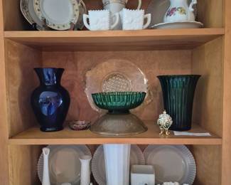 Milk glass, depression glass...