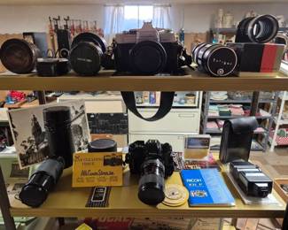 Ricoh, Minolta, P&B Vivitar, Accura, Soligor.