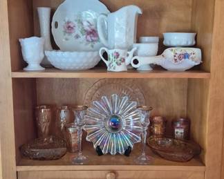 More milk and depression glass.
