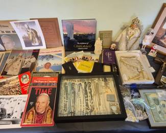 Pope John Paul II and MANY rosaries.