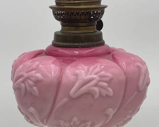 Peachblow Banquet Lamp