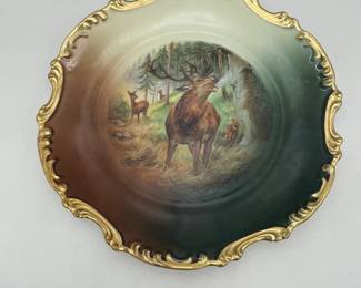 Large 13" Royal Munich Game Charger with Elk