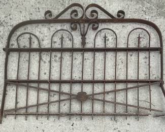 2 Section Driveway Gate, 5 Foot Sections by The Stewart Ironworks Co. Cincinnati, OH