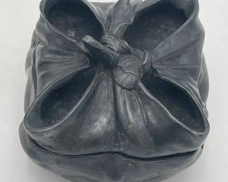 Pewter Ink Well with Handkerchief Shaped Top