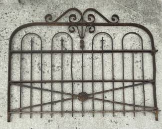 2 Section Driveway Gate, 5 Foot Sections by The Stewart Ironworks Co. Cincinnati, OH