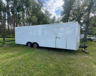 Brand new 2025. 24  foot cargo hauler.  Never been titled. MSO in hand 5200 pound dual axles . 7 foot interior height. Trailer is not on site, but can be shown to serious buyers. $8800 cash. Ask to see. 