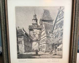 original Etching by Paul Sollmann