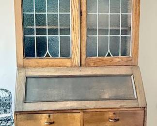 vintage secretary hutch